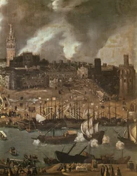 Wyprawa wyruszająca z Sewilli do Ameryki w 1498 r. (więcej)